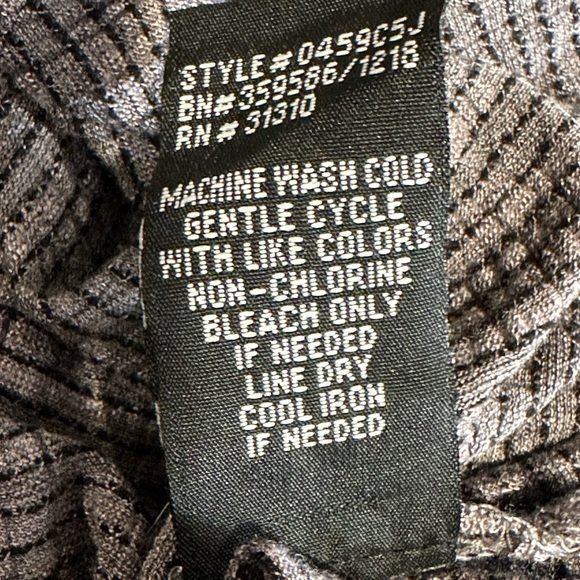 ALYX WMs SM Side Knot  Round Neck  Crochet Open Back 3/4 Bell Sleeve Boho Casual - Picture 7 of 8